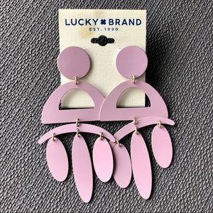 Lucky Brand Lilac Statement Earrings
